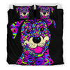 Rottweiler Black Bedding Set - Duvet / Comforter Cover and Two Pillow Covers -  Art By Cindy Sang - JillnJacks Exclusive