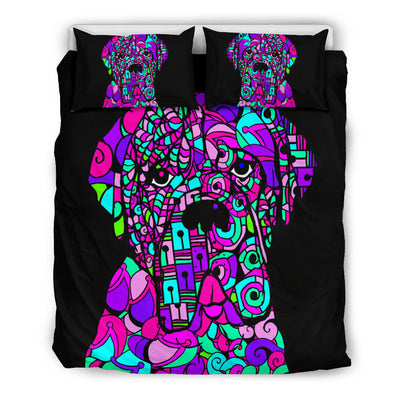 Mastiff Black Bedding Set - Duvet / Comforter Cover and Two Pillow Covers -  Art By Cindy Sang - JillnJacks Exclusive