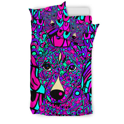 Basenji Colorful Bedding Set - Duvet / Comforter Cover and Two Pillow Covers -  Art By Cindy Sang - JillnJacks Exclusive