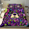 Cocker Spaniel Colorful Bedding Set - Duvet / Comforter Cover and Two Pillow Covers -  Art By Cindy Sang - JillnJacks Exclusive