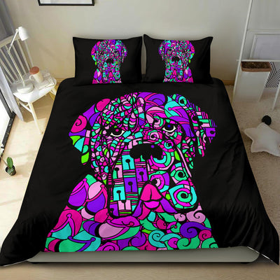 Mastiff Black Bedding Set - Duvet / Comforter Cover and Two Pillow Covers -  Art By Cindy Sang - JillnJacks Exclusive