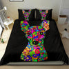 Miniature Pinscher Black Bedding Set (Design #2) - Duvet / Comforter Cover and Two Pillow Covers -  Art By Cindy Sang - JillnJacks Exclusive