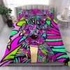 Pit Bull Colorful Bedding Set (Design #2) - Duvet / Comforter Cover and Two Pillow Covers -  Art By Cindy Sang - JillnJacks Exclusive