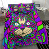 Cat Colorful Bedding Set - Duvet / Comforter Cover and Two Pillow Covers -  Art By Cindy Sang - JillnJacks Exclusive