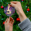 Blue Heeler Design Ceramic Christmas Ornament - Art By Cindy Sang - JillnJacks Exclusive