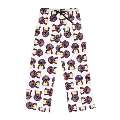 Bernese Mountain Dog Design Pajama Pants For Women - Art by Cindy Sang - JillnJacks Exclusive