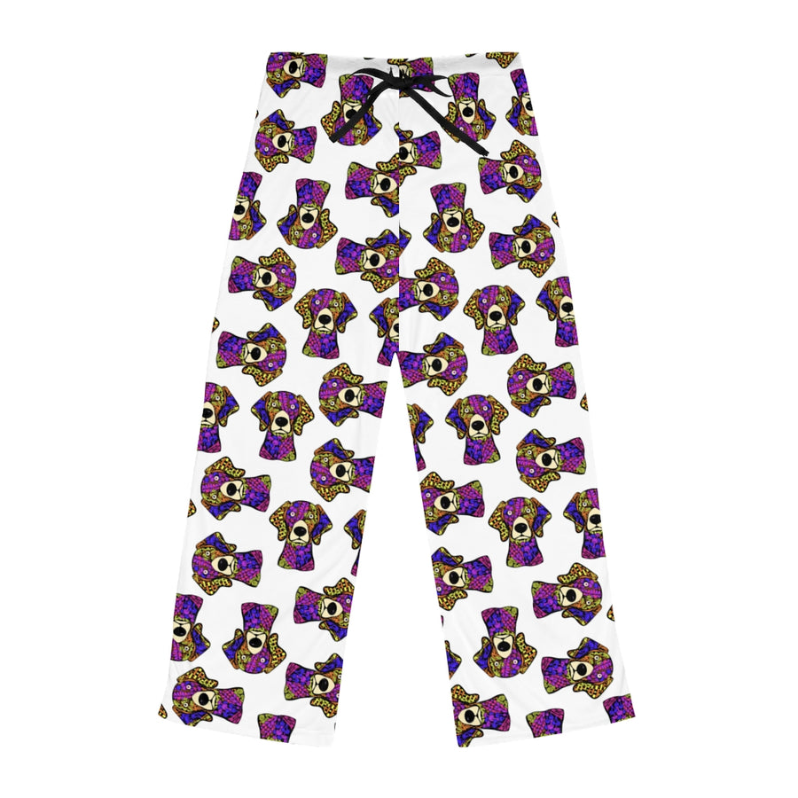 Weimaraner Design Pajama Pants For Women - Art by Cindy Sang - JillnJacks Exclusive