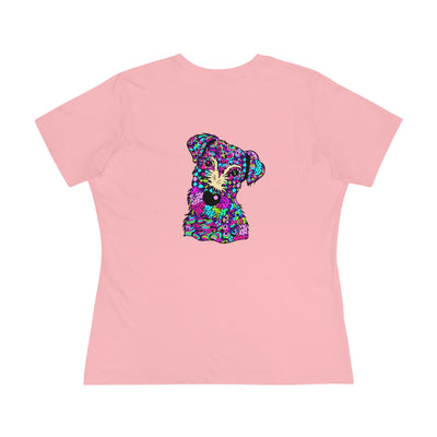 Airedale Terrier Design Women's Premium Tee - Art by Cindy Sang