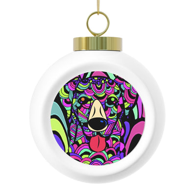 Labrador Design Christmas Ball Ornament - Art By Cindy Sang - JillnJacks Exclusive
