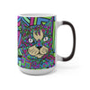 Cat Design Heat Activated Magic Mug - Art By Cindy Sang - JillnJacks Exclusive