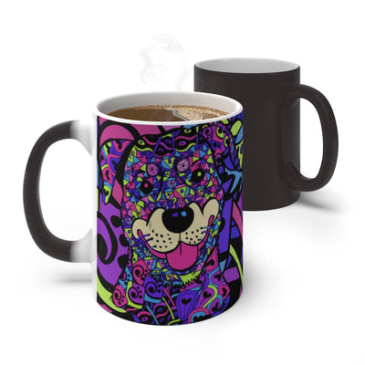 Rottweiler Design Heat Activated Magic Mug - Art By Cindy Sang - JillnJacks Exclusive