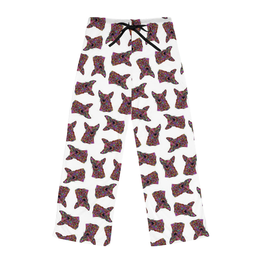 Australian Cattle Dog Design Pajama Pants For Women - Art by Cindy Sang - JillnJacks Exclusive