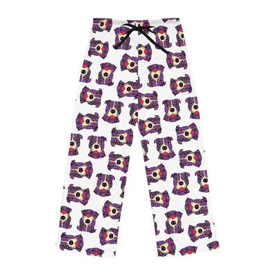 Pit Bull Design Pajama Pants For Women - Art by Cindy Sang - JillnJacks Exclusive