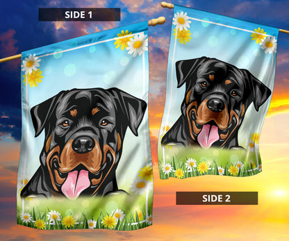 Rottweiler Design Spring and Summer Garden And House Flags - 2022 Collection