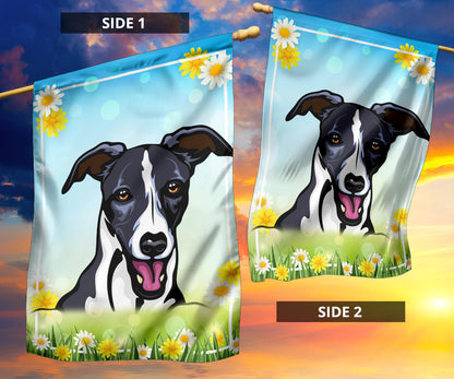 Whippet Design Spring and Summer Garden And House Flags - 2022 Collection