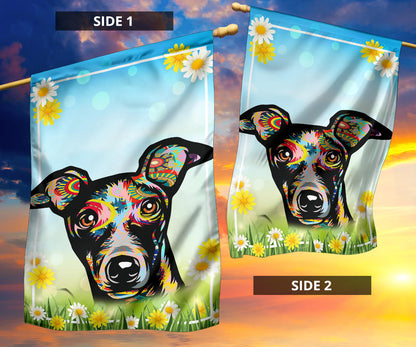 Greyhound Design Spring Garden And House Flags - 2023 Collection by Cindy Sang