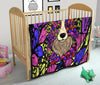 Border Collie Design Handcrafted Quilts - Art By Cindy Sang - JillnJacks Exclusive