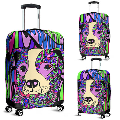 Blue Heeler Design Luggage Covers - Art by Cindy Sang - JillnJacks Exclusive