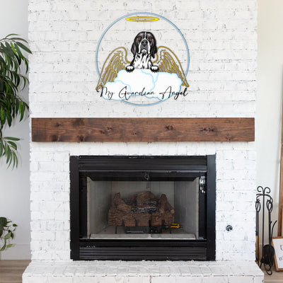 English Pointer Design My Guardian Angel Metal Sign for Indoor or Outdoor Use