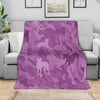 Greyhound Pink Camouflage Design Premium Blanket