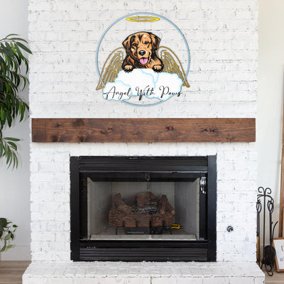 Golden Retriever Design My Guardian Angel Metal Sign for Indoor or Outdoor Use