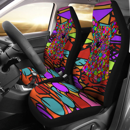 Australian Cattle Dog Design Car Seat Covers - Art by Cindy Sang - JillnJacks Exclusive