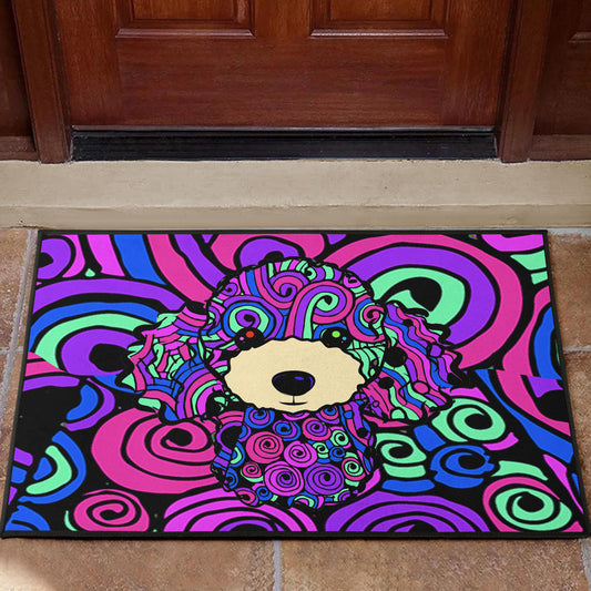 Poodle Design Premium Handcrafted Door Mats - Art By Cindy Sang - JillnJacks Exclusive