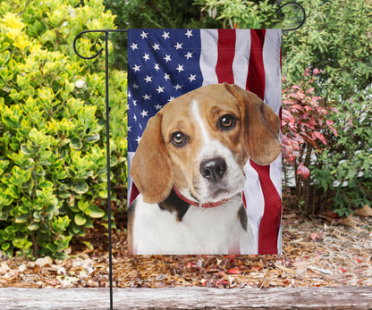Beagle Dog Design Garden & House Flags - JillnJacks Exclusive