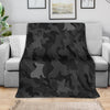 French Bulldog Grey Camouflage Design Premium Blanket