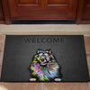 Keeshond Design Welcome Door Mats - 2023 Collection by Cindy Sang