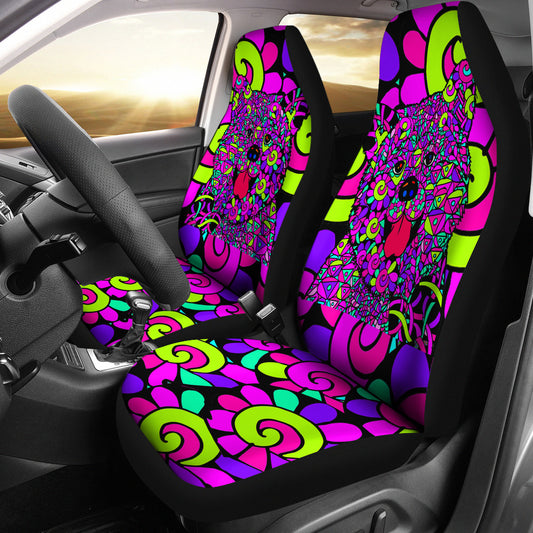 Akita Design Car Seat Covers - Art by Cindy Sang - JillnJacks Exclusive