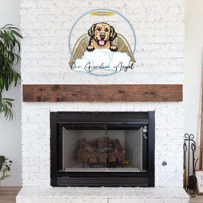 Golden Retriever Design #2 My Guardian Angel Metal Sign for Indoor or Outdoor Use