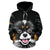 Papillon Design All Over Print Hoodies With Black Background