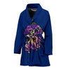 Golden Retriever Blue Design Bathrobes for Women - Art by Cindy Sang - JillnJacks Exclusive