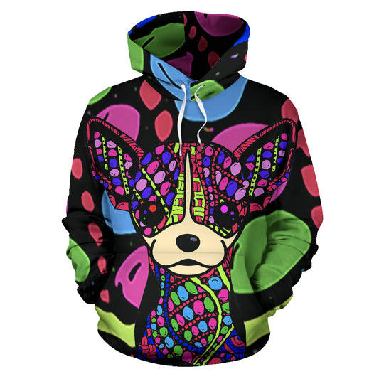 Chihuahua Design All Over Print Hoodies - Art By Cindy Sang - JillnJacks Exclusive