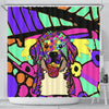 Bernese Mountain Dog Design Shower Curtains (Design #2) - Art By Cindy Sang
