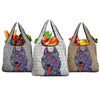 Husky Design 3 Pack Grocery Bags - Arts by Cindy Sang - JillnJacks Exclusive
