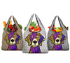 Weimaraner Design #2 - 3 Pack Grocery Bags - Art by Cindy Sang - JillnJacks Exclusive