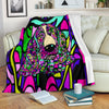 Basset Hound Design Premium Fleece Blankets - Art by Cindy Sang - JillnJacks Exclusive