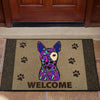 Bull Terrier Design Premium Handcrafted Door Mats - Art By Cindy Sang - JillnJacks Exclusive
