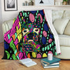 Boxer Design Premium Fleece Blankets - Art by Cindy Sang - JillnJacks Exclusive