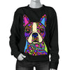 Boston Terrier Design Sweaters For Women - Art by Cindy Sang - JillnJacks Exclusive