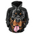 Rottweiler Design #2 Zip-Up Hoodies - Fur Color Background - 2022 Collection