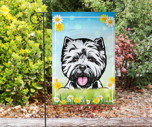 Westie Design Spring and Summer Garden And House Flags - 2022 Collection