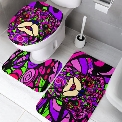 Pug Bathroom Set - Art By Cindy Sang - JillnJacks Exclusive