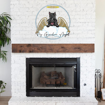 Scottish Terrier Design My Guardian Angel Metal Sign for Indoor or Outdoor Use