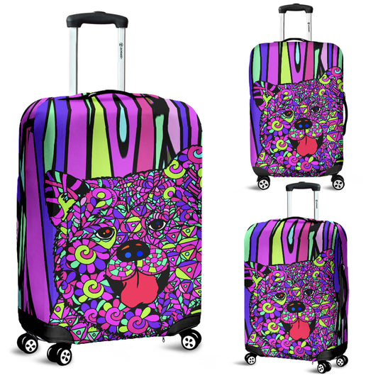 Akita Design Luggage Covers - Art by Cindy Sang - JillnJacks Exclusive