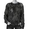 German Shepherd Grey Camouflage Design Sweater For Women - JillnJacks Exclusive
