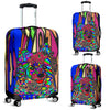 American Eskimo Design Luggage Covers - Art by Cindy Sang - JillnJacks Exclusive