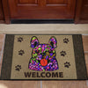 French Bulldog Design Premium Handcrafted Door Mats - Art By Cindy Sang - JillnJacks Exclusive
